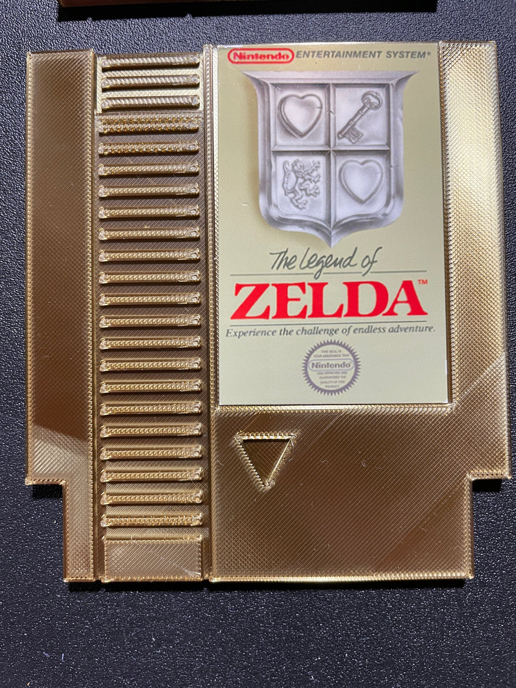 NES Nintendo Adventure of Link - 10 cm x 9 cm x 4 mm - Legend of Zelda Gold coasters www.makngames.com