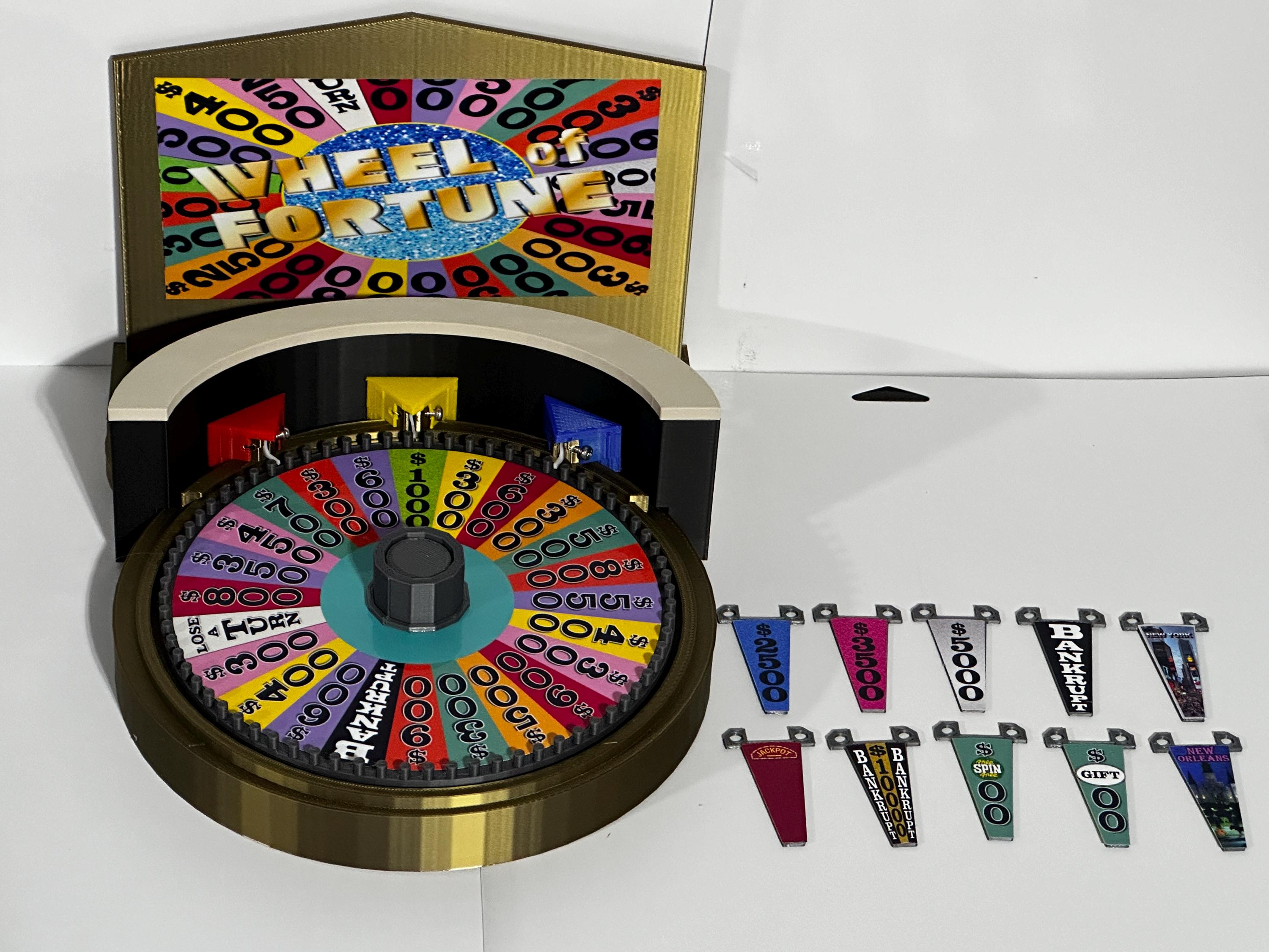 1999-2003 Ultimate Wheel of Fortune Replica Set – 3D Printed