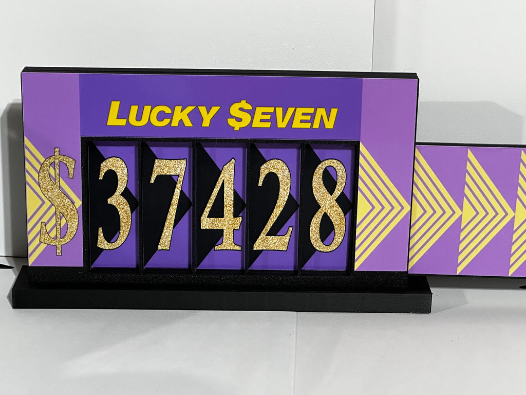 Price is Right Lucky Seven Pricing Game – 3D Printed Miniature