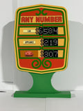 Price is Right Early 1980s Any Number Pricing Game – 3D Printed Miniature