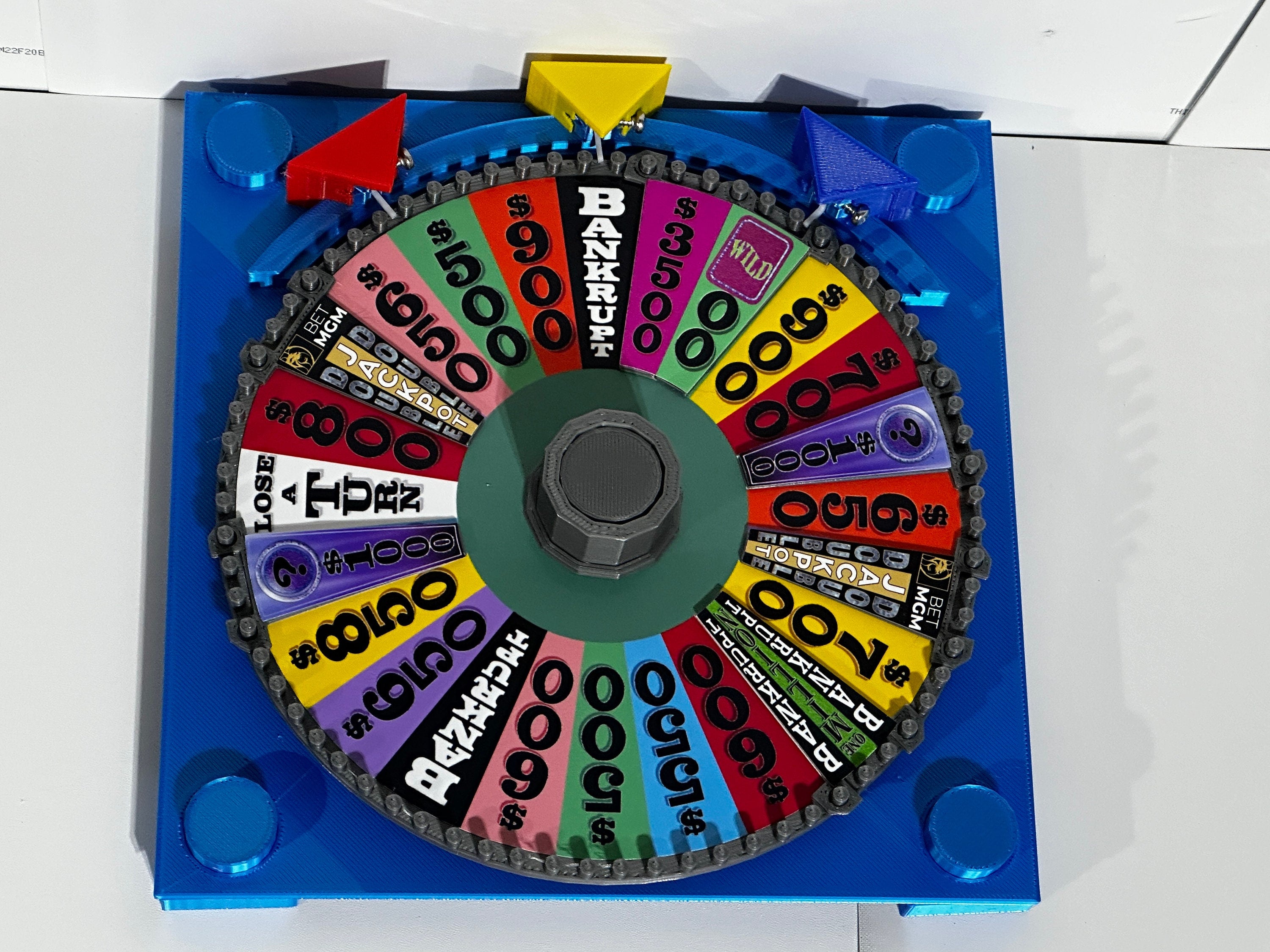 2024 BET MGM Wheel of Fortune Board Game Wheel – 3D Printed Replica