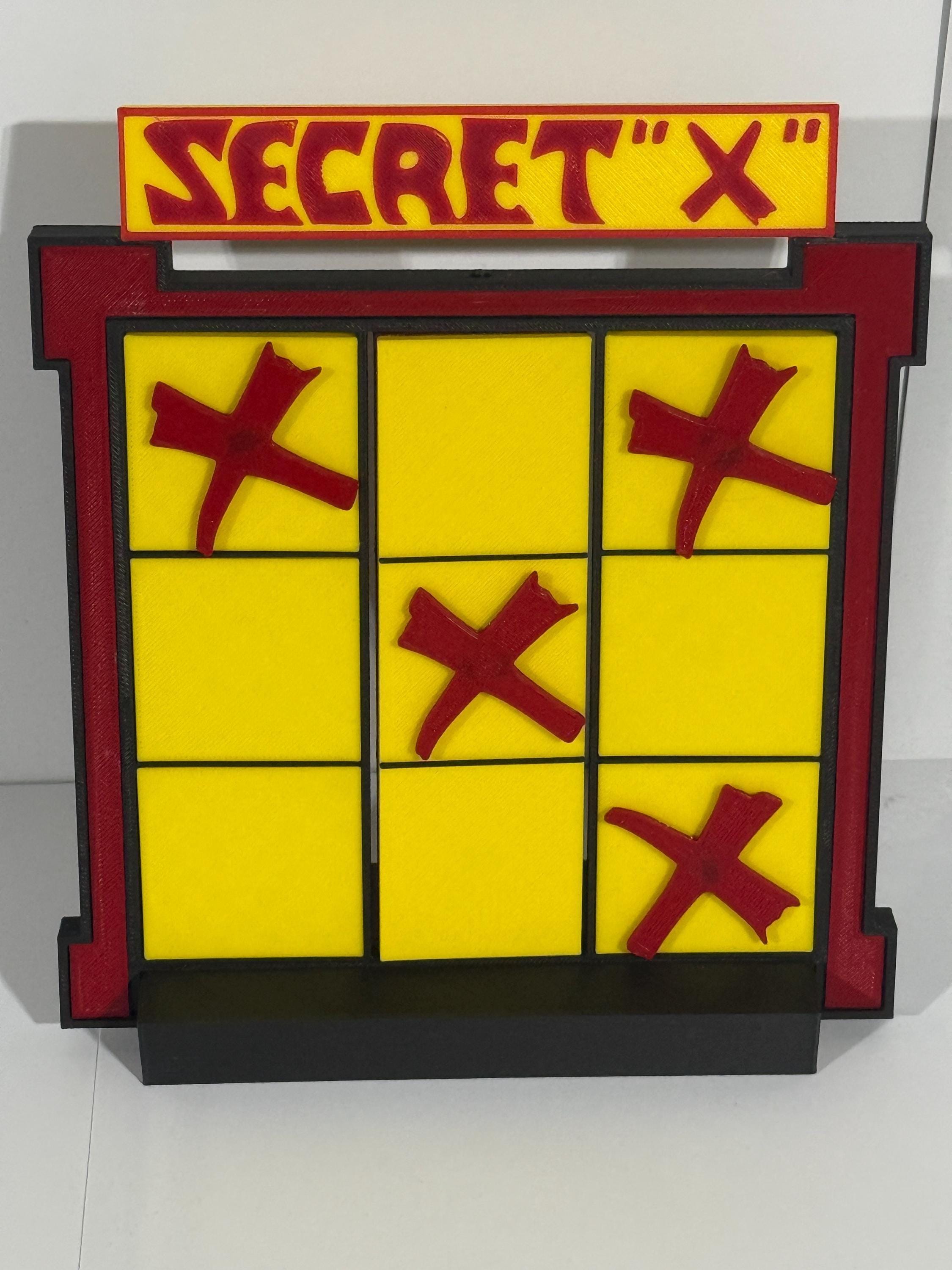 Price is Right Secret X Pricing Game – 3D Printed Miniature