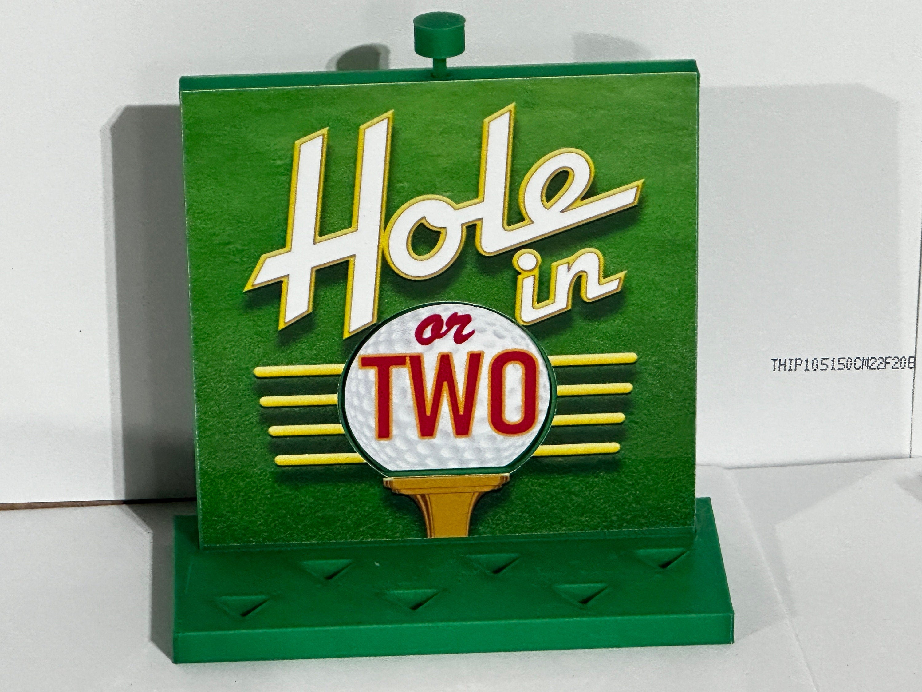 Price is Right Hole in One Pricing Game – 3D Printed Miniature