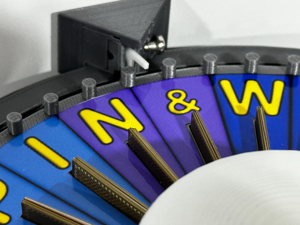 Wheel of Fortune Bonus Round Wheel Spinner with Round Base – 3D Printed Replica