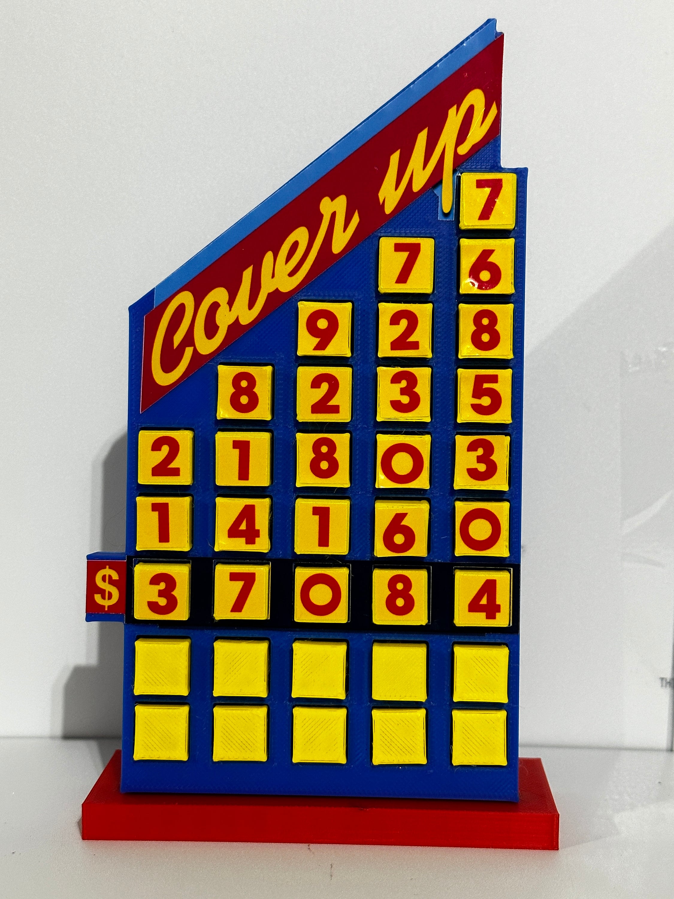 Price is Right Cover Up Pricing Game – 3D Printed Miniature