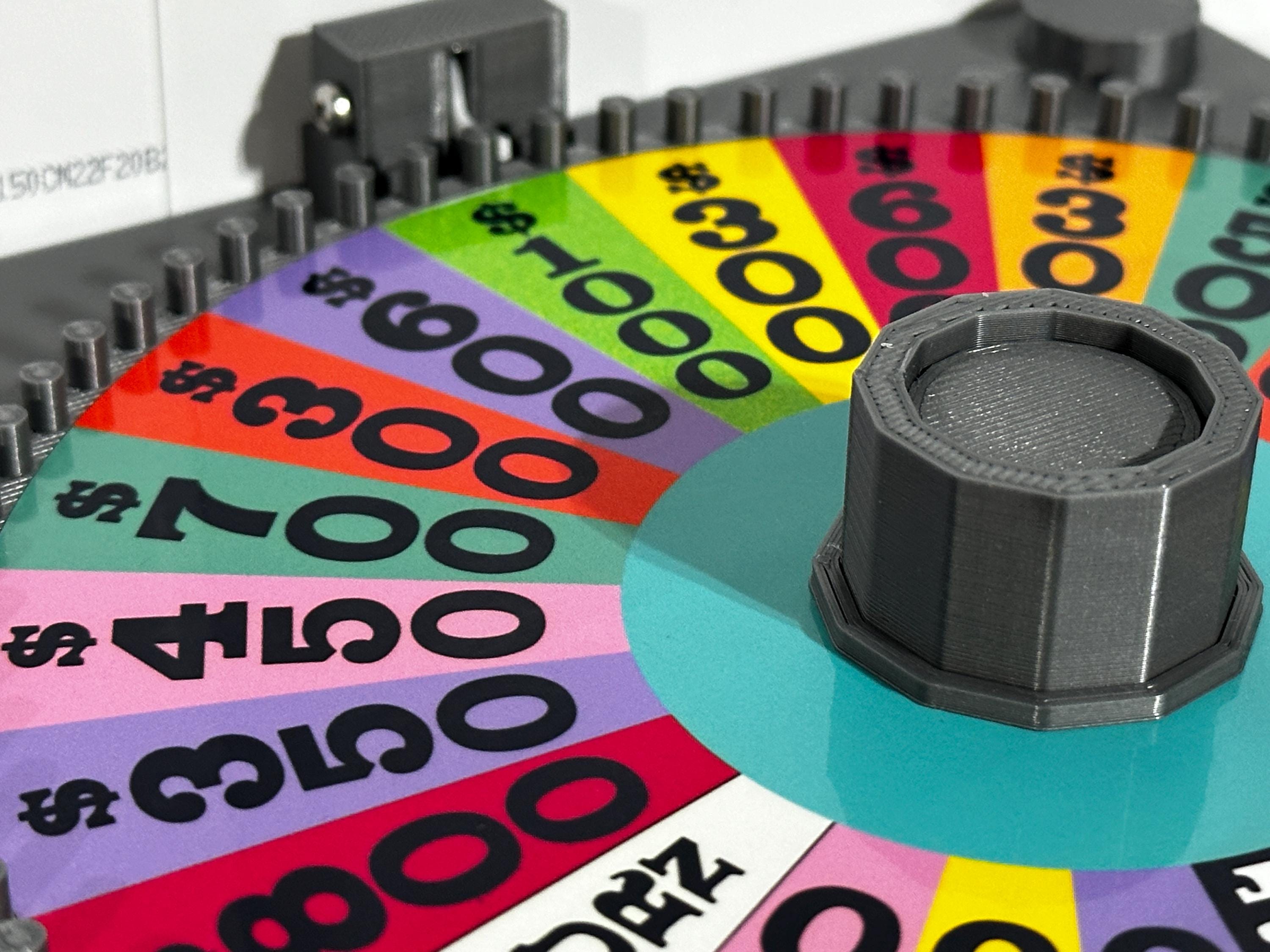 1998-1999 Wheel of Fortune Board Game Wheel Spinner – 3D Printed Replica