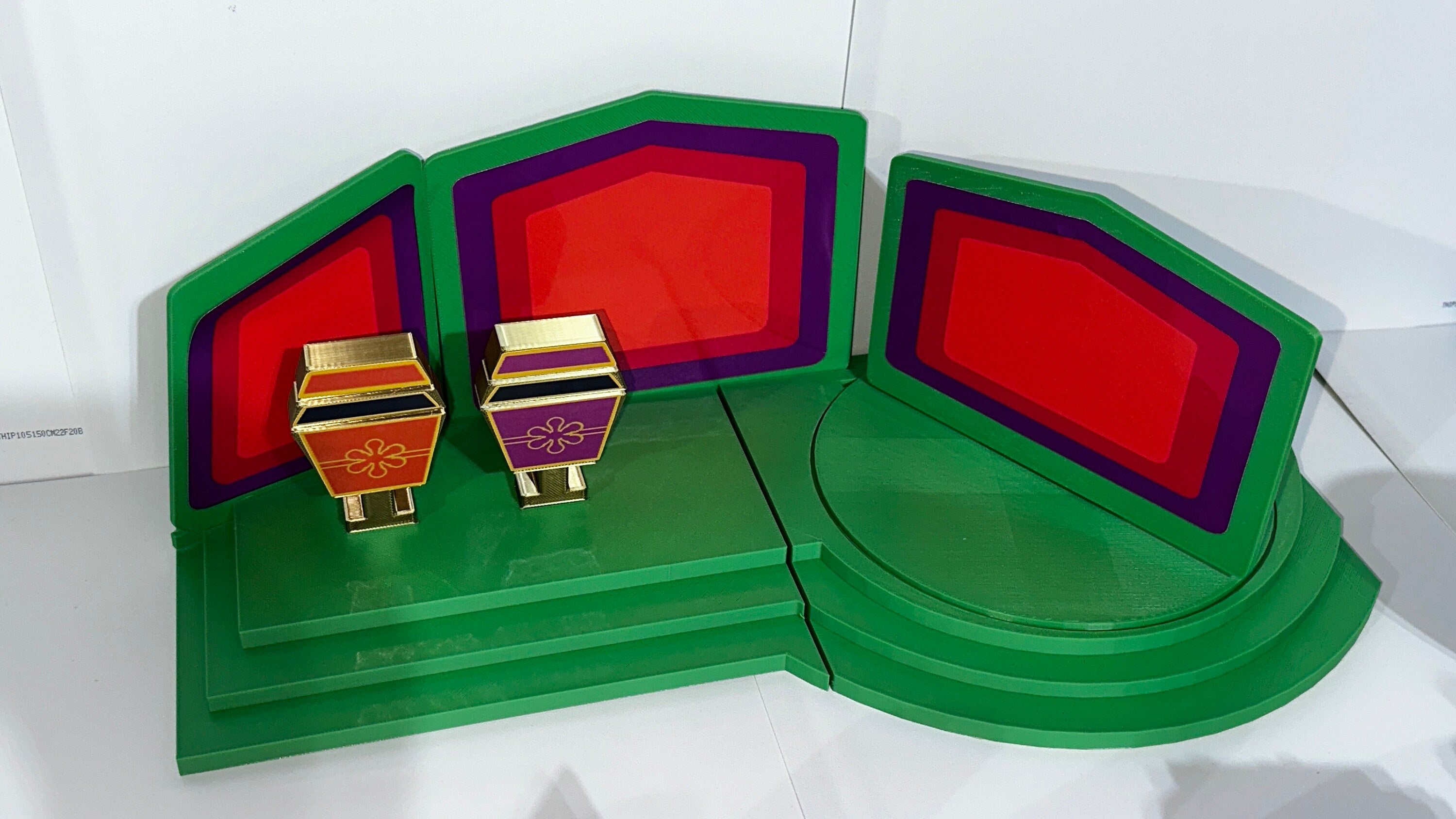 Price is Right Barker Era Stage, Showcase & Turntable Playset – 3D Printed