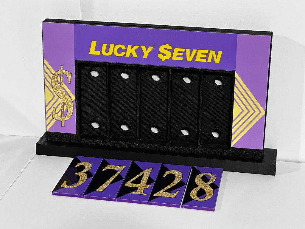 Price is Right Lucky Seven Pricing Game – 3D Printed Miniature
