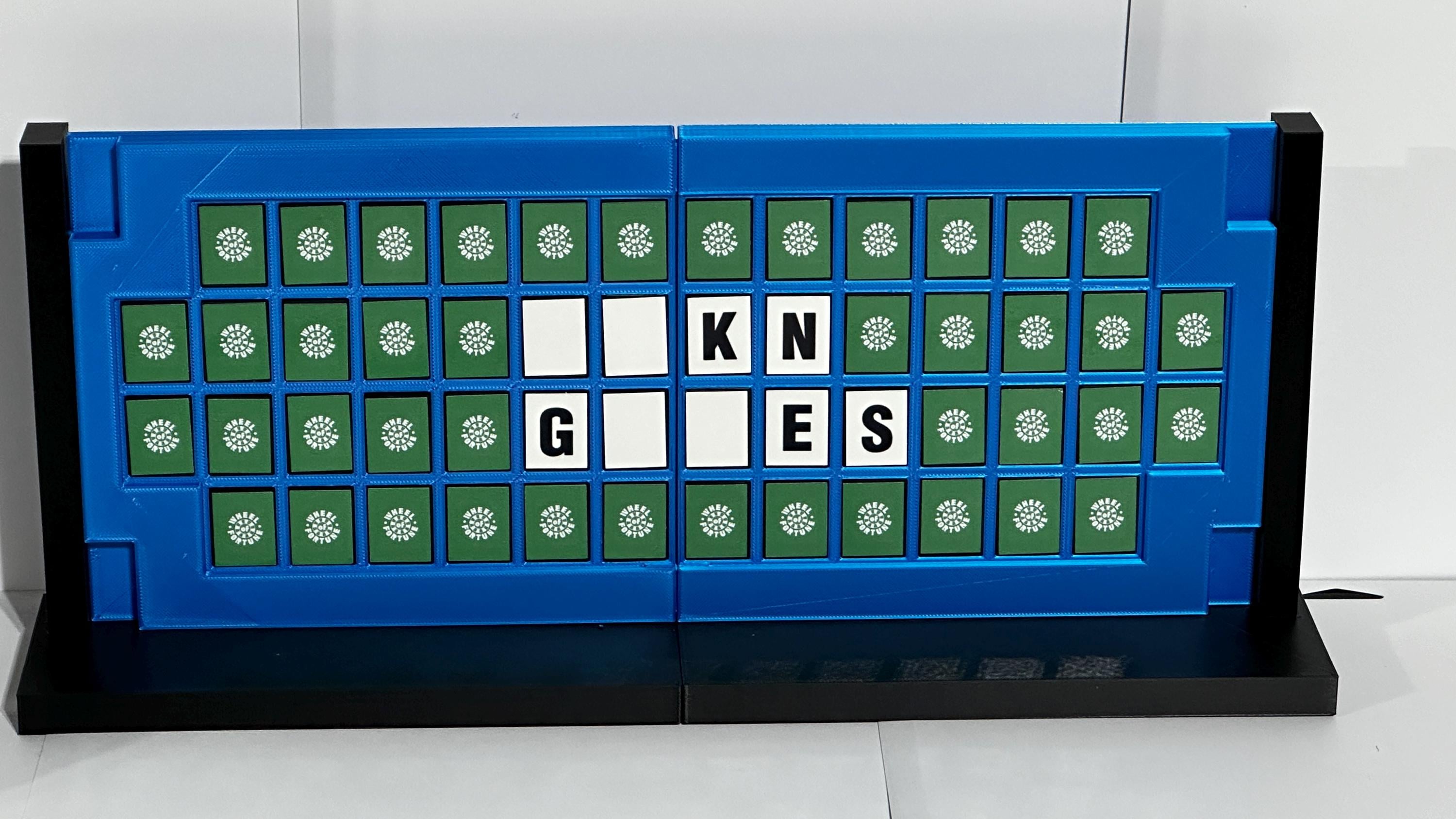 2024 Pat Sajak's Final Wheel of Fortune Puzzle Board Miniature Replica