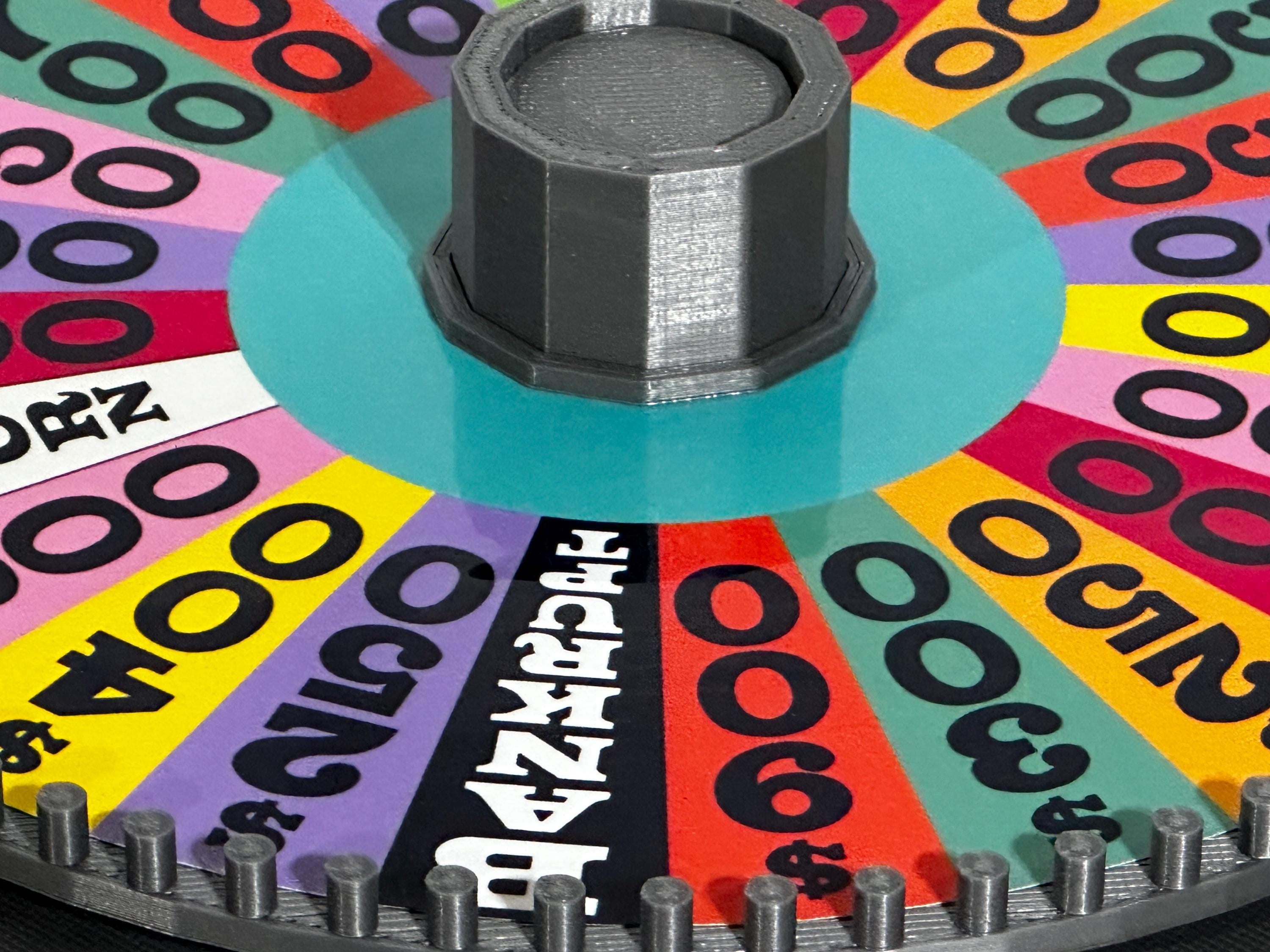 1998-1999 Wheel of Fortune Board Game Wheel Spinner – 3D Printed Replica