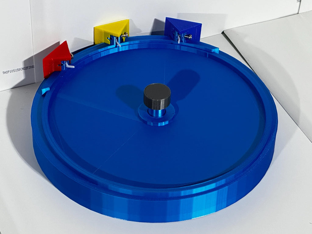 2024 Wheel of Fortune Spinner with Round Raised Base – 3D Printed Replica