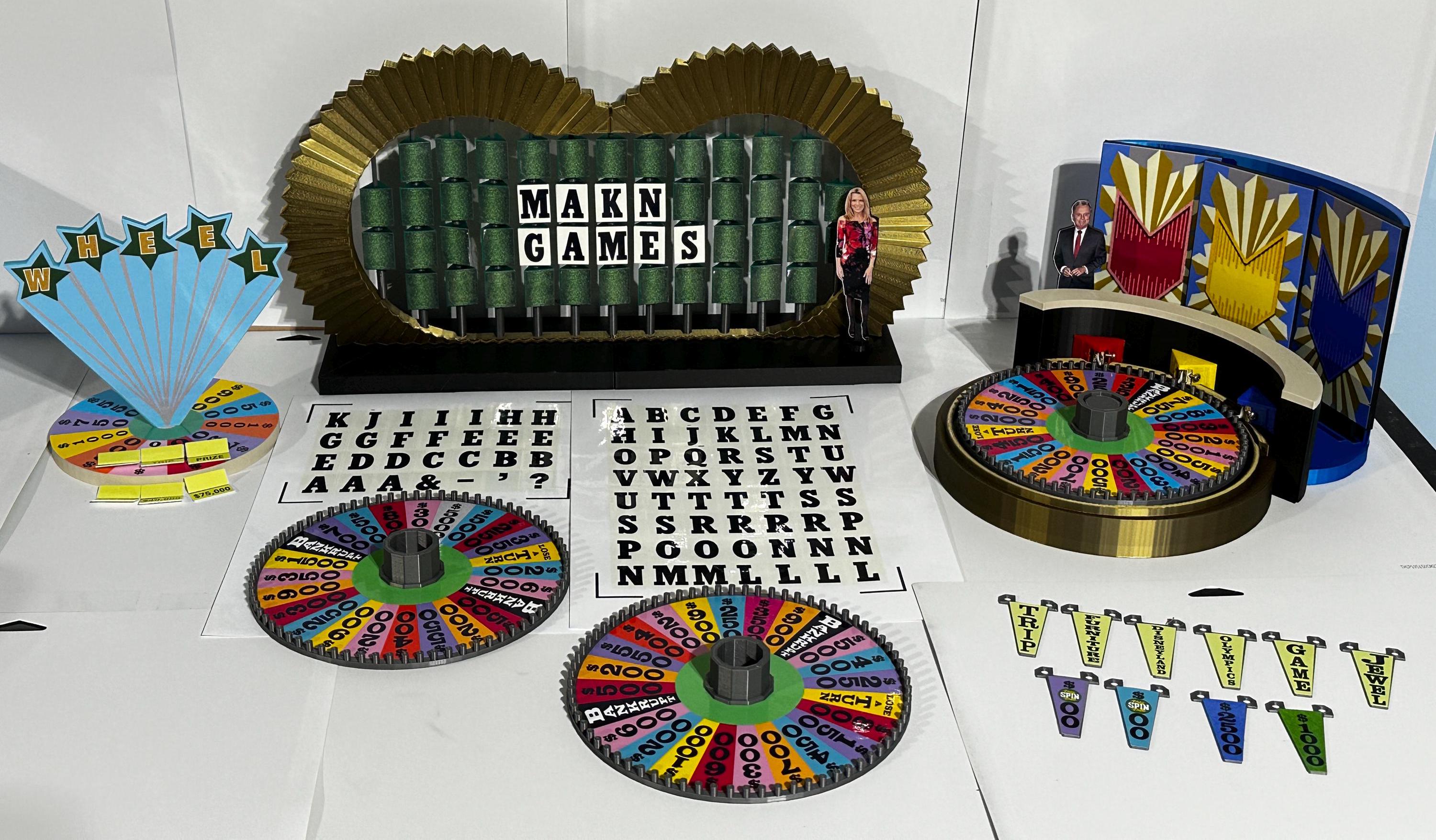 1990 Wheel of Fortune Replica Set – Puzzle Board, Wheel & Bonus Round