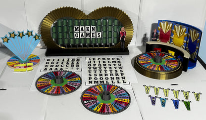 1990 Wheel of Fortune Replica Set – Puzzle Board, Wheel & Bonus Round