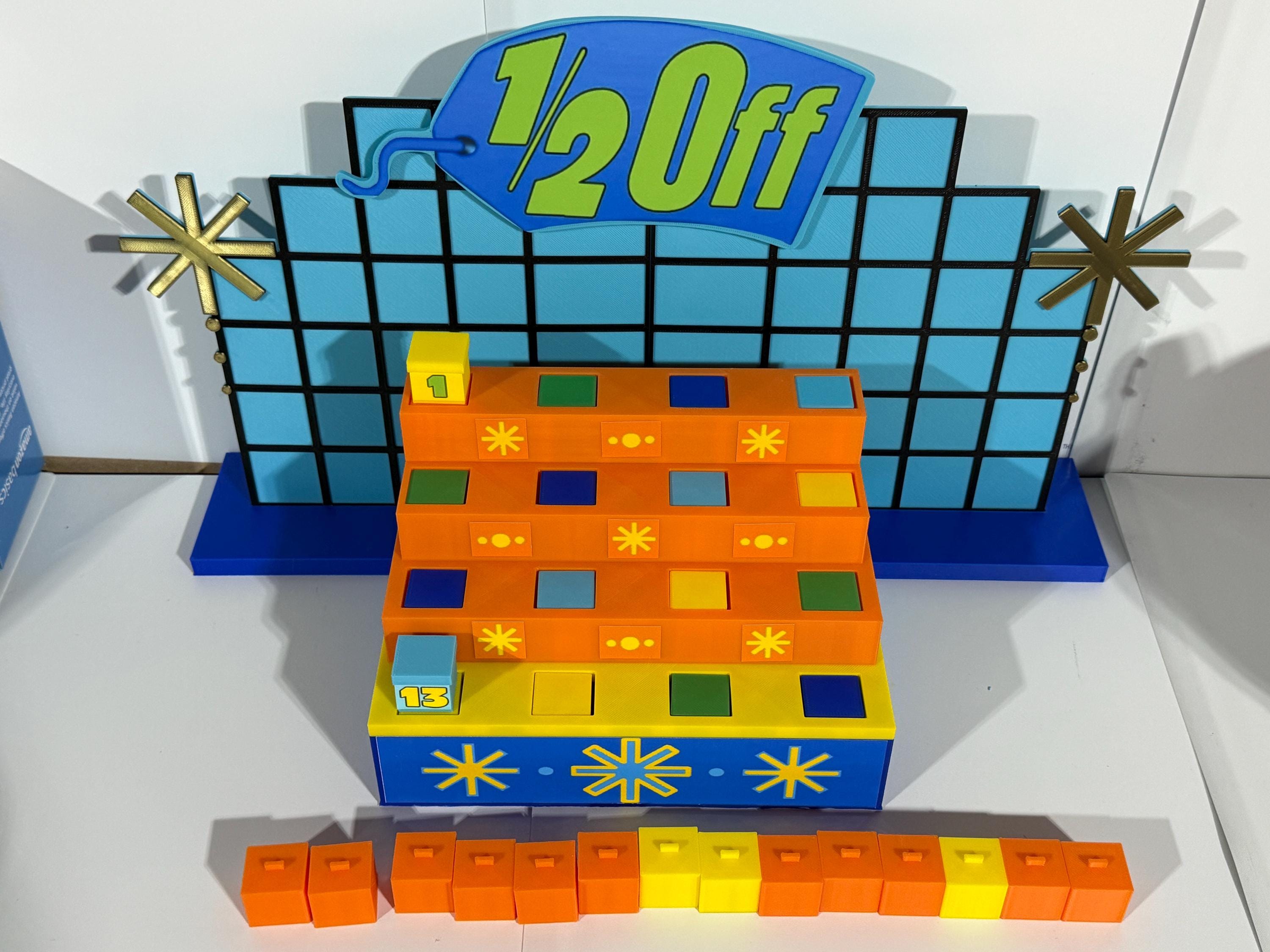 Price is Right 1/2 Off Pricing Game – 3D Printed Miniature