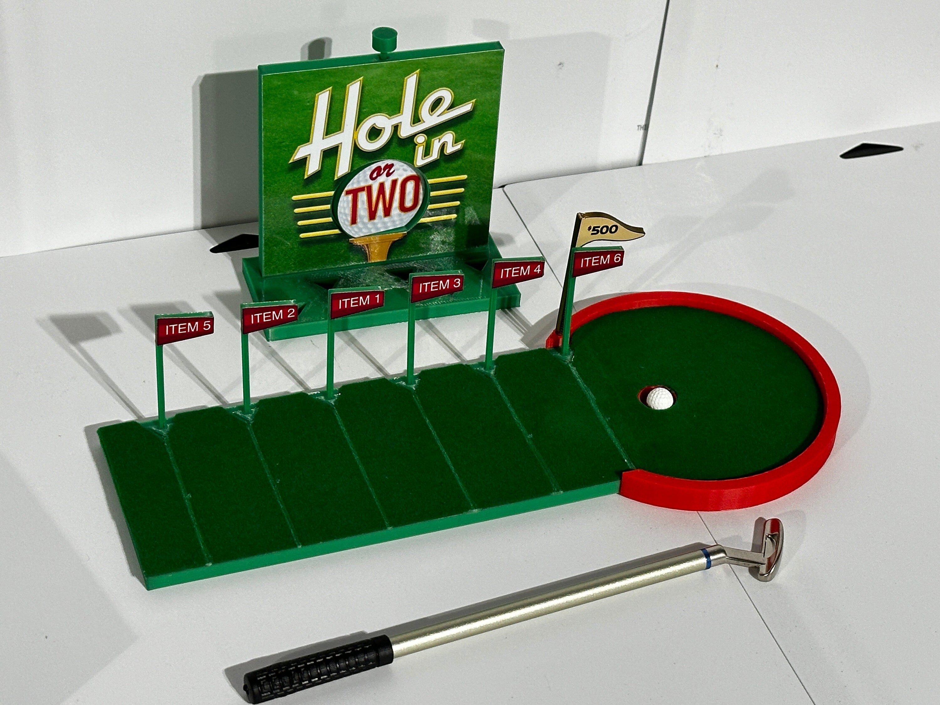 Price is Right Hole in One Pricing Game – 3D Printed Miniature