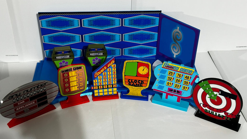 Price is Right Stage, Showcase & Turntable Playset – 3D Printed