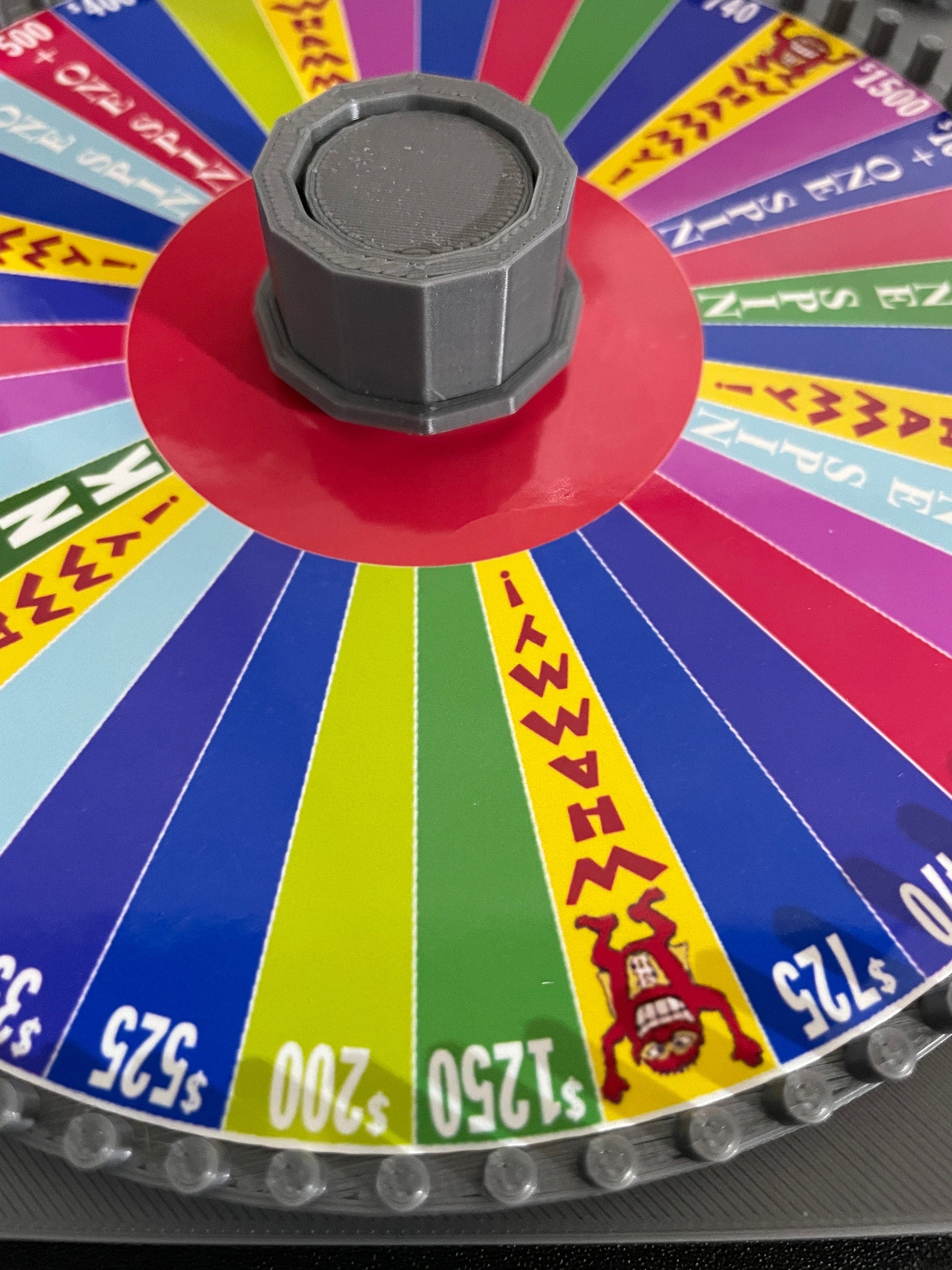 Press Your Luck Spinner - Original and 2020s show versions - wheel itself is 6.73 inches  across www.makngames.com