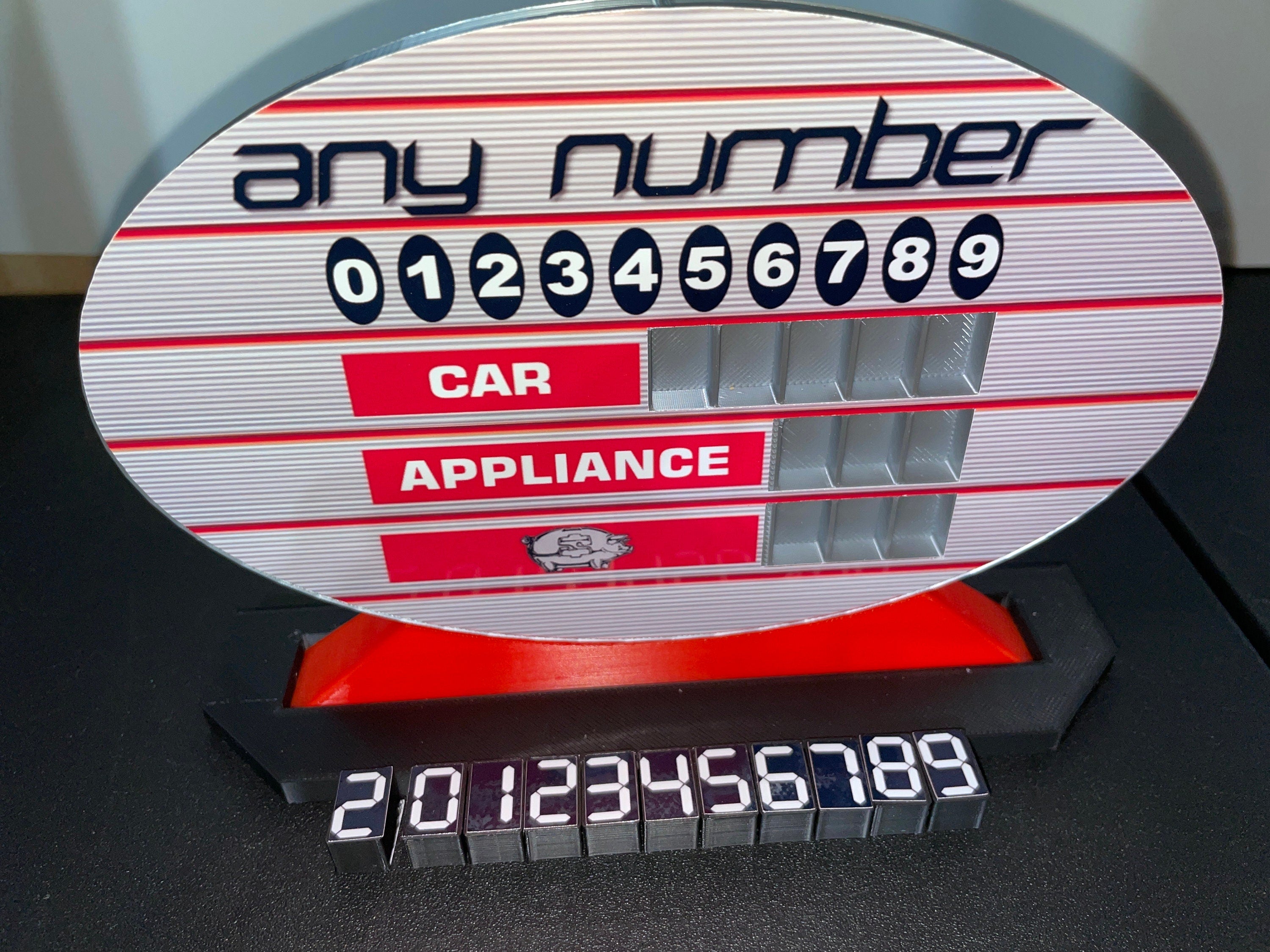 Price is Right Any Number Pricing Game – 3D Printed Miniature