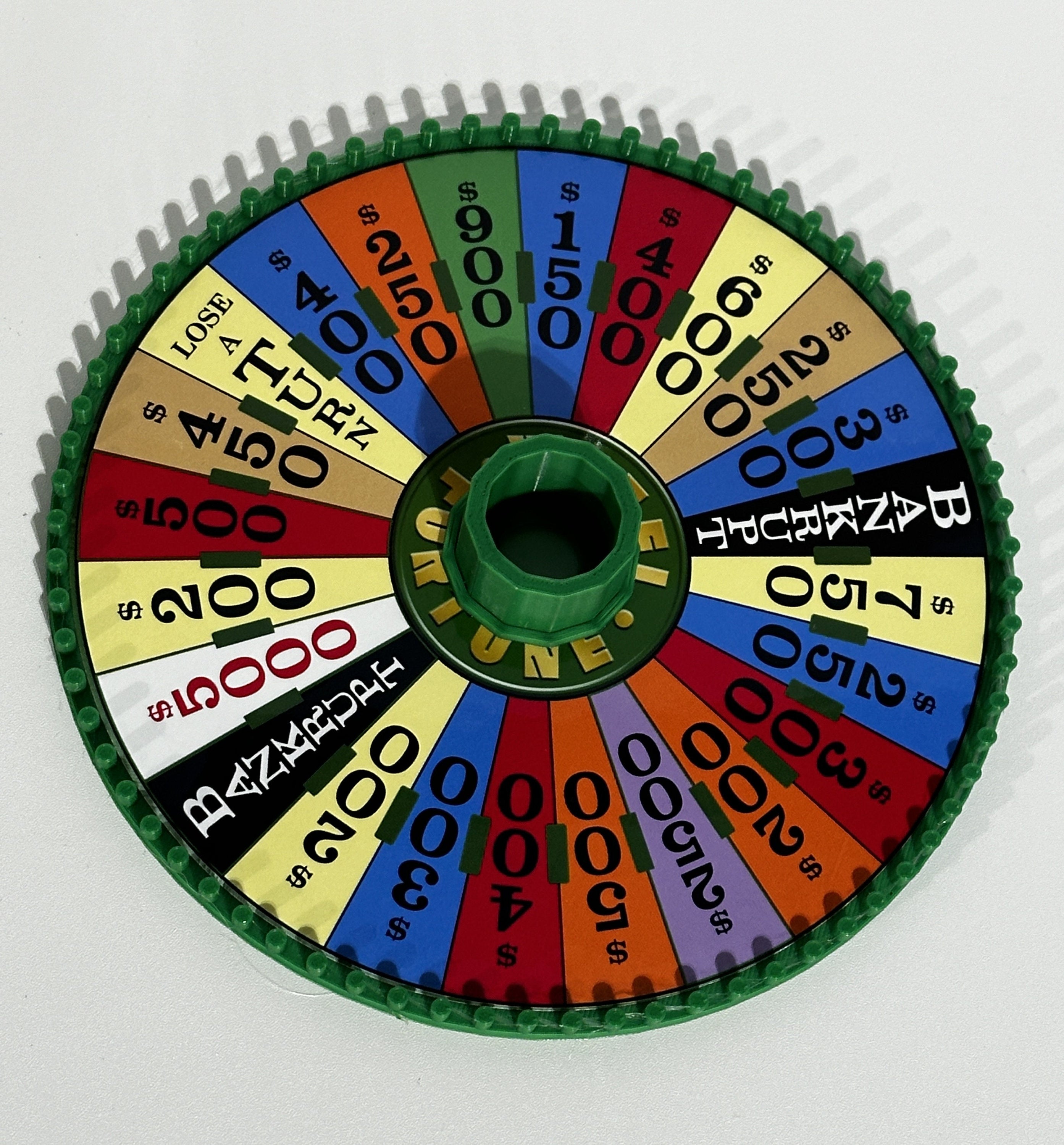 1986 Deluxe Wheel of Fortune Replica in Green – 3D Printed