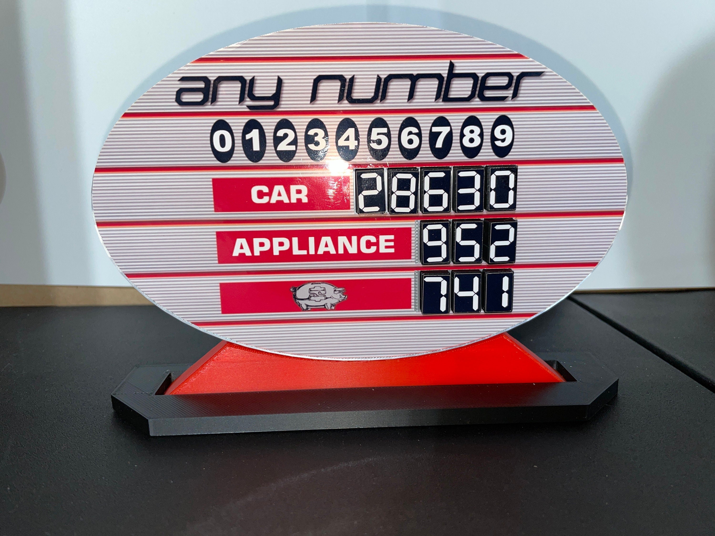 Price is Right Any Number Pricing Game – 3D Printed Miniature
