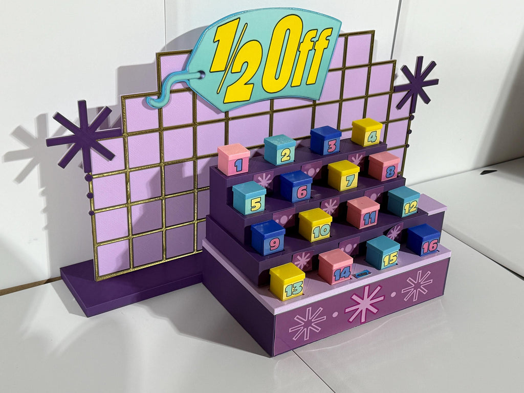 Price is Right 2004–2018 Original Purple 1/2 Off Pricing Game – 3D Printed Miniature