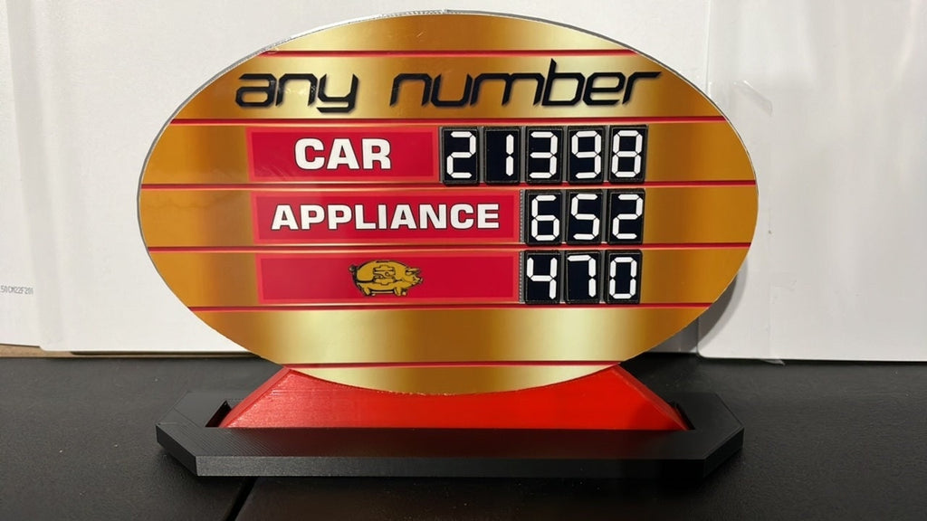 Price is Right Retro Any Number Pricing Game – 3D Printed Miniature