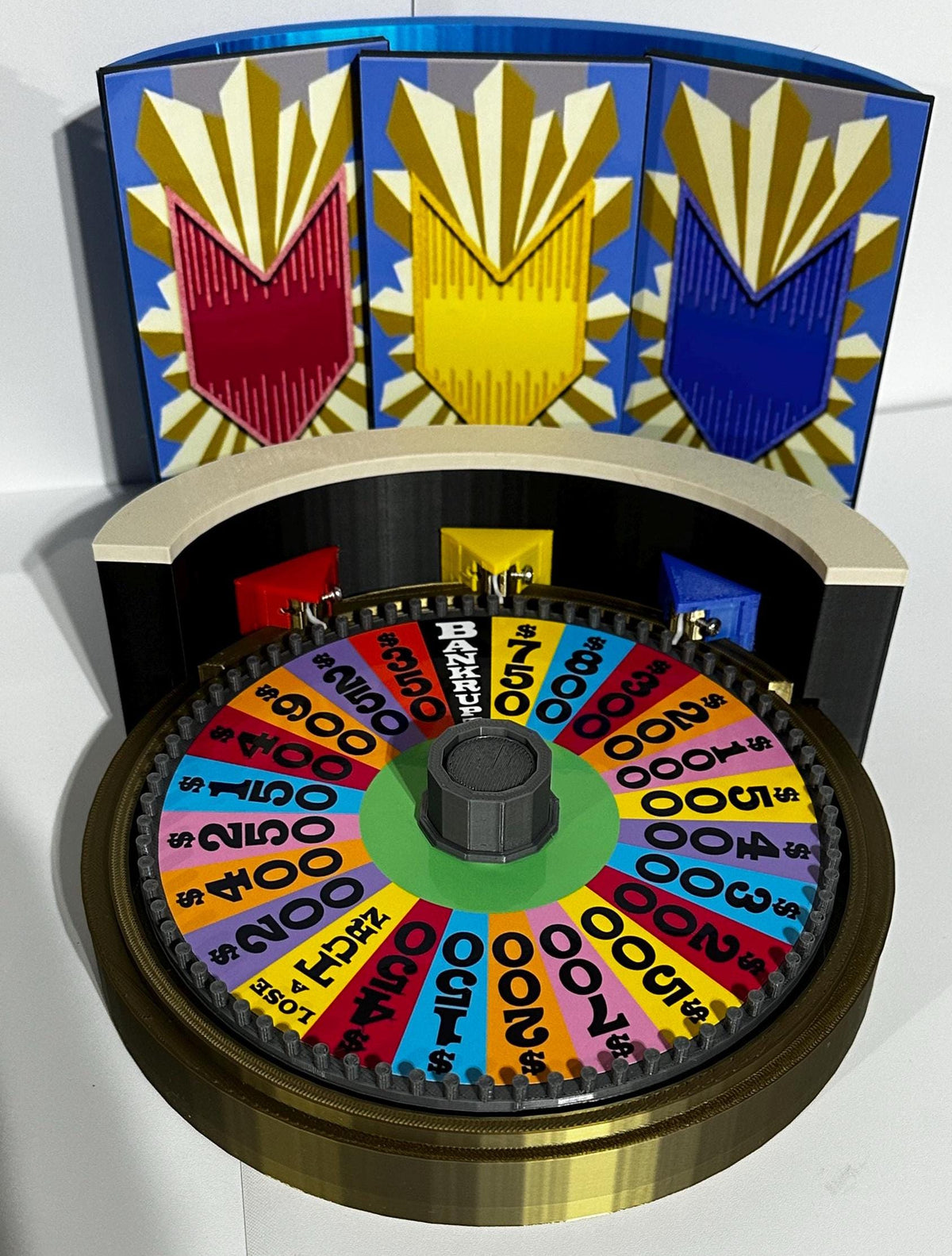 1990 Wheel of Fortune Replica Set – Puzzle Board, Wheel & Bonus Round