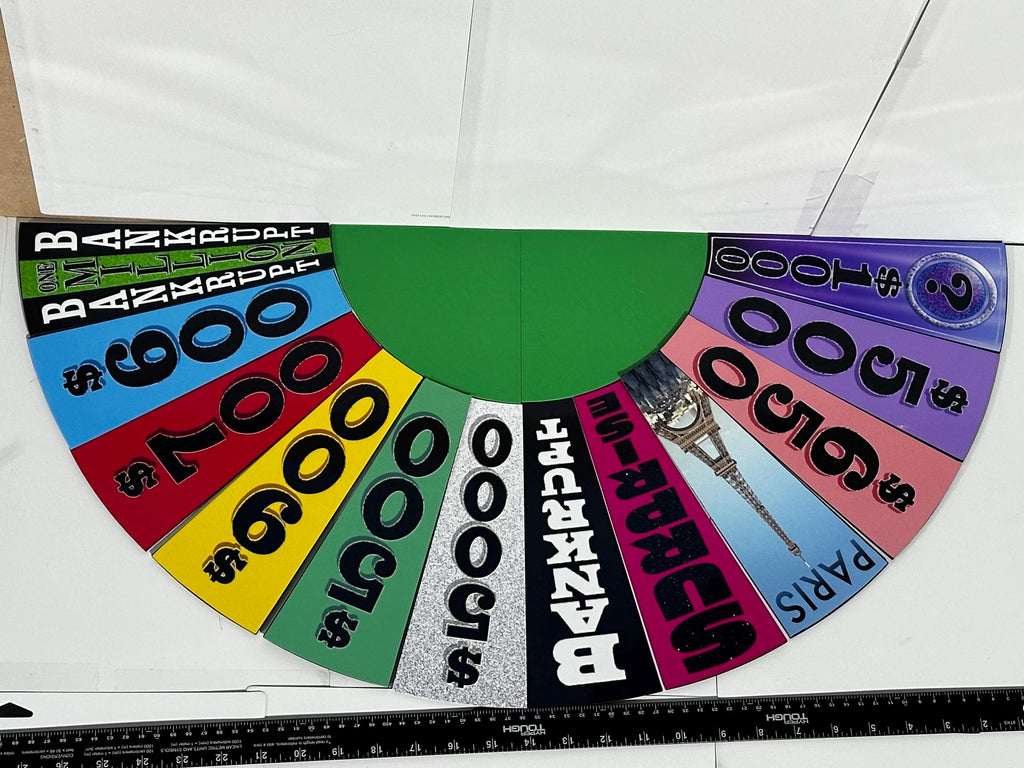 Wheel of Fortune 9-Inch Display Wedges – 3D Printed