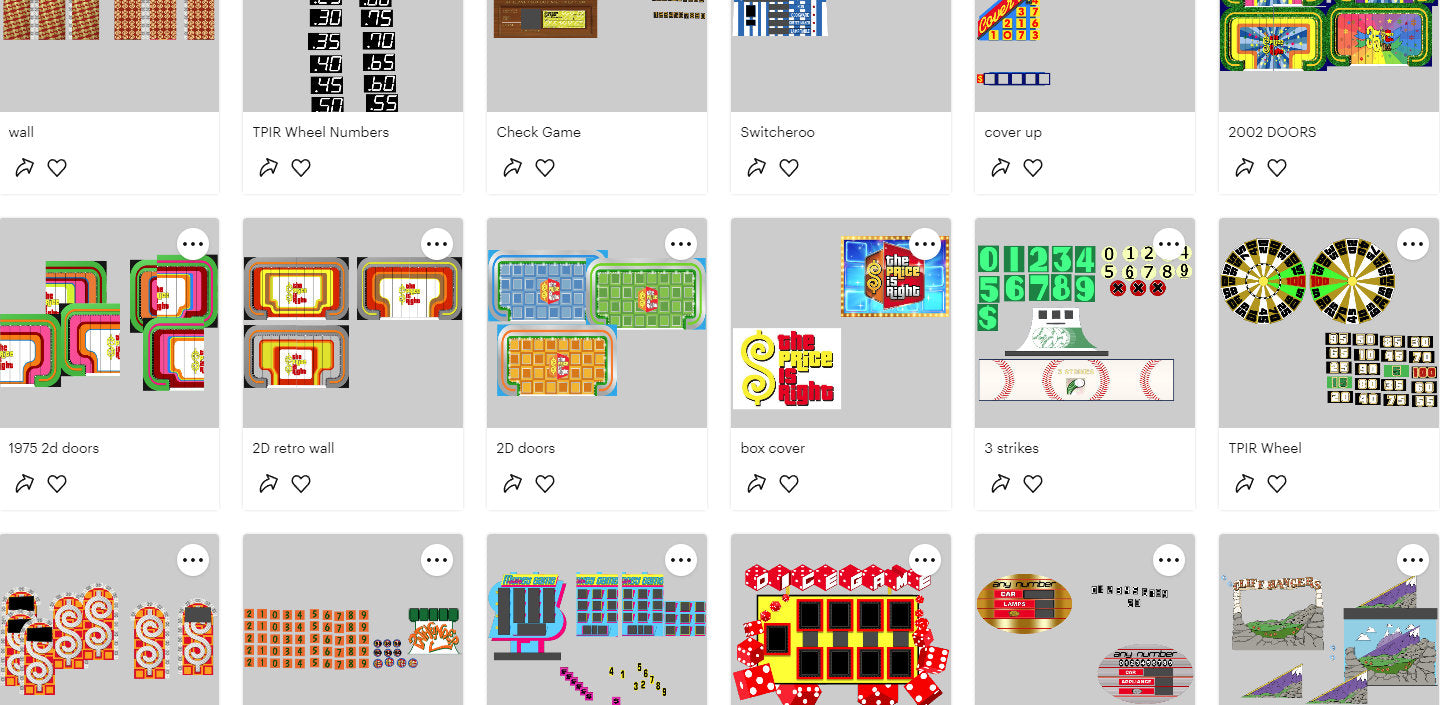 Replacement Decals for Price is Right & Wheel of Fortune Games